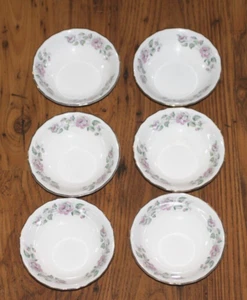 Cuencos de Colección Hallmark Canonsburg Queen's Rose Desert - Borde Dorado - 5" - Juego de 6 - Imagen 1 de 5