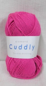 NEW~Diamond Yarn~CUDDLY Double Knitting~ Nylon Acrylic 50g #67 Bight Pink - Picture 1 of 6