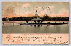 Postcard Lake Park Springs - Island, Nevada, Missouri - Picture 1 of 2