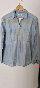 ISABEL MARANT Stitch Detail Denim Shirt Blue Size EU38 - Picture 1 of 8