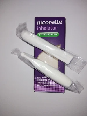 NICORETTE Inalatore Boccagli Bianchi X 2 - SPEDIZIONE INTERNAZIONALE GRATUITA