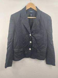 Chaps Womens Black/Blue Mix Blazer Size 14 (029-51) - Picture 1 of 5