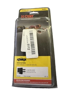 Curt Manufacturing 56051 Vehicle-Side Custom 4-Pin Trailer Wiring Harness,Fits S - Picture 1 of 2