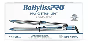 BaBylissPRO Nano Titanium Prima3000 1¼" Ionic Flat Iron | BNT3000TUC - Picture 1 of 7