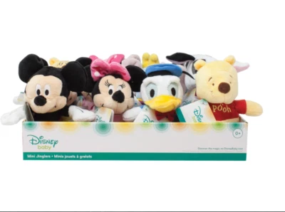 Disney Baby Jingler Rattle Mickey Minnie Mouse, Dumbo, Donald Duck, Winnie Patch
