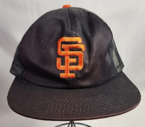 vintage Twins Enterprise SAN FRANCISCO GIANTS baseball Trucker Hat snapback Mesh - Picture 1 of 6