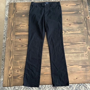 Girls PLACE Black Stretch Casual Pants Size 14 Cotton Blend Trousers - Picture 1 of 4