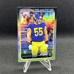 Braden Fiske 2024 Topps Cromo Fútbol RC #273 Refractor Los Angeles Rams - Imagen 1 de 2