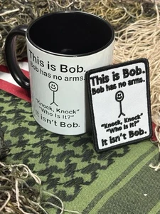 Taza N’ Parche Combo This Is Bob 10oz Taza de Café y Gancho Parche Bordado Trasero - Imagen 1 de 6