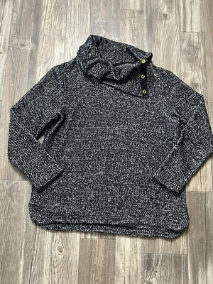 Suéter Calvin Klein Mujer Grande Texturizado Botón Pullover Cuello Informal Tejido a Foto 1 de 4