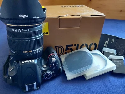 Nikon D5100 Spiegelreflexkamera B+W 77 Pol UV Sigma 17-50 F 2.8 Zubehörpaket OVP - Bild 1 von 4