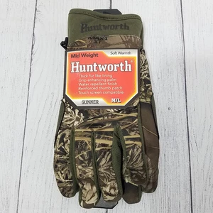Huntworth Gunner Camo Mid Weight Hunting Gloves Mens Size M/L - Picture 1 of 5