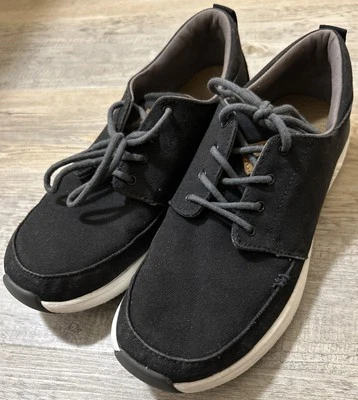 REEF Hombre Casual Lona Negro Zapatos Talla 10 Foto 1 de 4