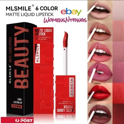 Lip Gloss Non Stick Lip Glaze Mist Liquid Matte Lipstick Waterproof Long Lasting - image 1 of 4