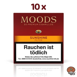 Moods Premium Zigarillos Sunshine (Filterzigarillos) 10x 20 Stück - Bild 1 von 1