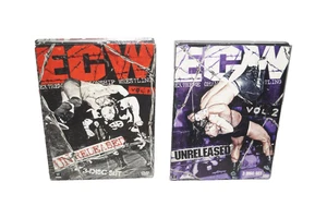 WWE ECW Unreleased Vol 1 & 2 DVD Discs Extreme Championship Wrestling EUC - Picture 1 of 7