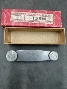 L. S. Starrett #159 M medidor de rosca de paso de tornillo métrico - Imagen 1 de 6