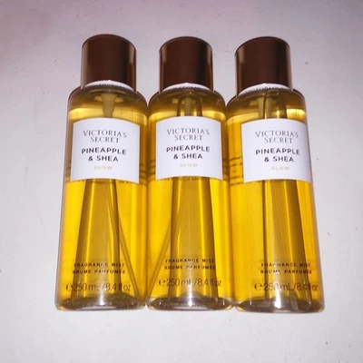 Set of 3 Victoria Secret Fragrance Mist Body Spray Pineapple & Shea Glow 8.4oz - Image 1 of 4