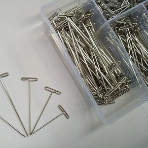 450 Stück Perücken-T-Nadeln, einfache Metall-Perücken-T-Nadeln, Set, - Bild 1 von 11