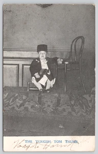 Postcard Turkish Tom Thumb Pasha Hayati Hassid Court Jester Dwarf Little Person - Picture 1 of 2