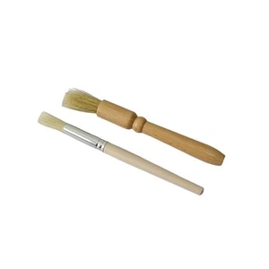 Coffee Grinder Cleaning Brush 2Pcs, Wood Handle & Natural Bristles Wood Dusti... - Imagen 1 de 6