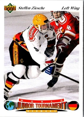 1991 Upper Deck Steffen Ziesche #679 Germany Hockey Card - Image 1 of 2