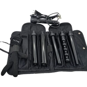NuMe Lustrum 5 In 1 Tourmaline Curling Hair Wand Set Interchangeable HB0215B - Picture 1 of 8