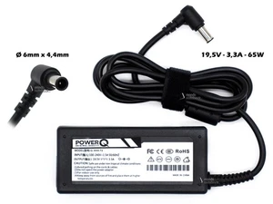 Fuente de Alimentación PowerQ para SONY 65W 19,5V 3,3A (6x4, 4) MM Pcg-Grs - Imagen 1 de 1