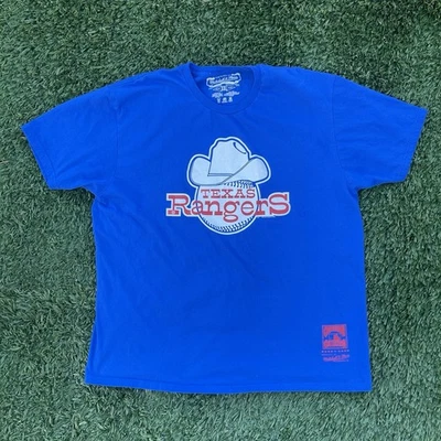 Camiseta Mitchell & Ness Texas Rangers Colección Cooperstown XXL Para Hombre Foto 1 de 4
