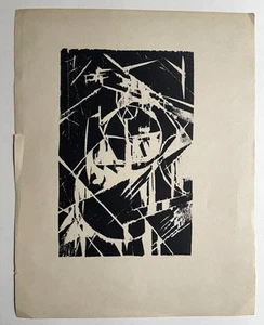 Kurt Schwitters Abstrakte Komposition Holzschnitt, Kurt Schwitters, DADA - Bild 1 von 1