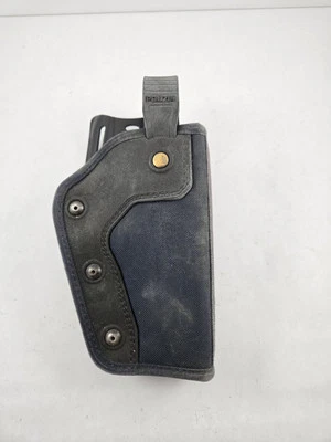 Used Bianchi Beretta 92 92fs M9 RH OWB Holster Italian Police Surplus Retention - Image 1 of 4