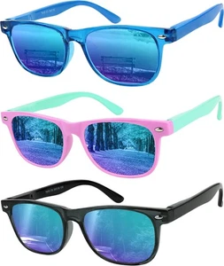 Yogo Vision Kinder Sonnenbrille polarisiertes Gestell Sonnenbrille für Kinder Jungen Mädchen (3 - Bild 1 von 6