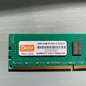 PC Arbeitsspeicher Ram Dato 8GB PC1600 DDR3 (C18C237) Desktop Ram Stick Memory - Bild 1 von 3