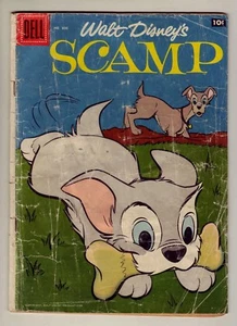 Four Color #806 - Scamp - Juni 1957 Dell - Disney Lady & the Tramp - fr/Gd (1.5) - Bild 1 von 1