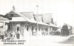Pan Handle Depot, Dennison, Ohio, historisches Wahrzeichen, Denniso Postkarte - Bild 1 von 2