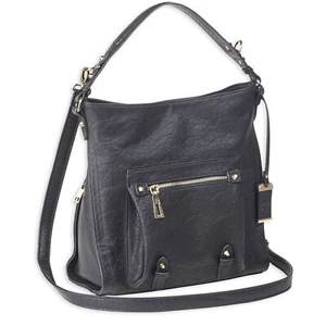 Bulldog Cases Hobo Anna Purse Holster Leather F/Most Small Autos w/Pocket Black - Picture 1 of 2