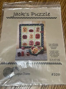 Homespun Charm Pumpkin Quilt Pattern Wallhanging Table runner Placemat New #208 - Picture 1 of 4
