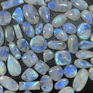 Natural Rainbow Moonstone Loose Cabochon Astrology Gemstone - Picture 1 of 5