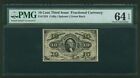 U.S. 1864-69 10 CENTS FRACTIONAL CURRENCY FR-1255 CERTIFIED PMG "CHOICE-64-EPQ"