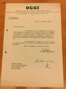 Lettera firmata da Vittorio Buttafava - Picture 1 of 1
