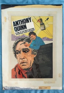 Cartel de película original 1977 pegado maestro objetivo de un asesino Anthony Quinn - Imagen 1 de 10