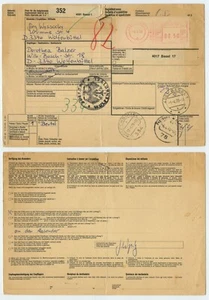 114966 - Paketkarte - Freistempel Basel 5.4.1978 nach Wolfenbüttel - Picture 1 of 1
