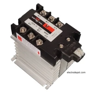 SSR Solid State Contactor 3 Phase 40Amp, 24VAC Coil, 3 Pole 30A 40A, 240V, 480V - Picture 1 of 4