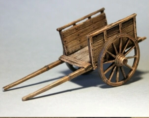 WARS 24-35 Carretto 2ruote resina/metallo diorama guerra WW2 Handcart resin 1:35 - Immagine 1 di 2