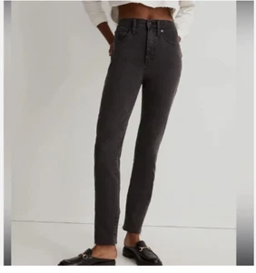 Madewell Stovepipe Skinny Jeans-Size 23-Banberry Wash-Raw Hem Edition-Stretch - Picture 1 of 10