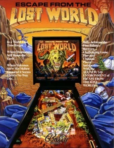 Pinball ROM CPU SET (2 chips) Bally Escape From The Lost World - Picture 1 of 1