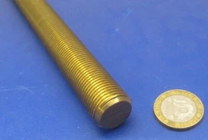 Gewinde Messingstangen, RH, 3/4" - 16 x 3 Fuß Länge - Bild 1 von 10