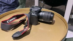 Canon EOS 80D Digital SLR Body with 18-135mm lens, camera bag, strap and battery - Picture 1 of 8