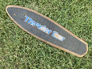 Vintage Huffy Thunder Star Wood Skateboard Sidewalk Surfer Original Deck - Picture 1 of 6