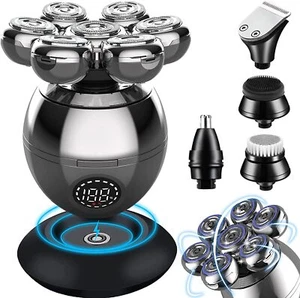 7D 5-in-1 Shaver Cordless Hair Trimmer Bald Head Razor Electric For Men Wet Dry - Picture 1 of 13